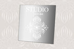 Your logo mirror engraving 30x30cm