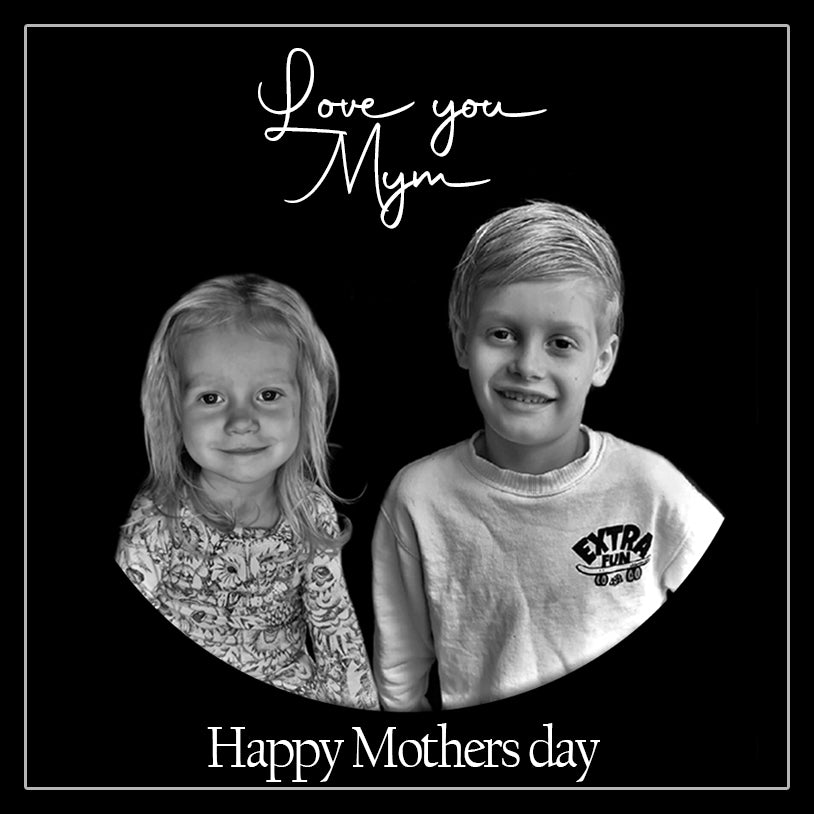 Custom portrait mirror engraving 30x30cm