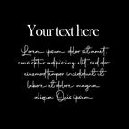 Custom text mirror engraving 30x30cm