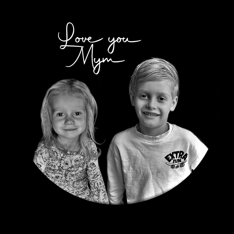 Custom portrait mirror engraving 30x30cm